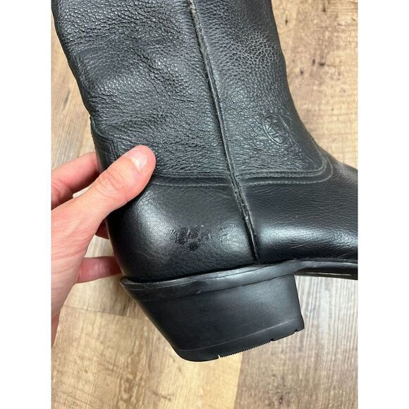 Ariat Sedona Men\'s 9.5D Black Leather Boots Western Cowboy Stitch Pattern 34601 main image 14